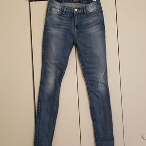 7FAM High Waist Skinny Jeans